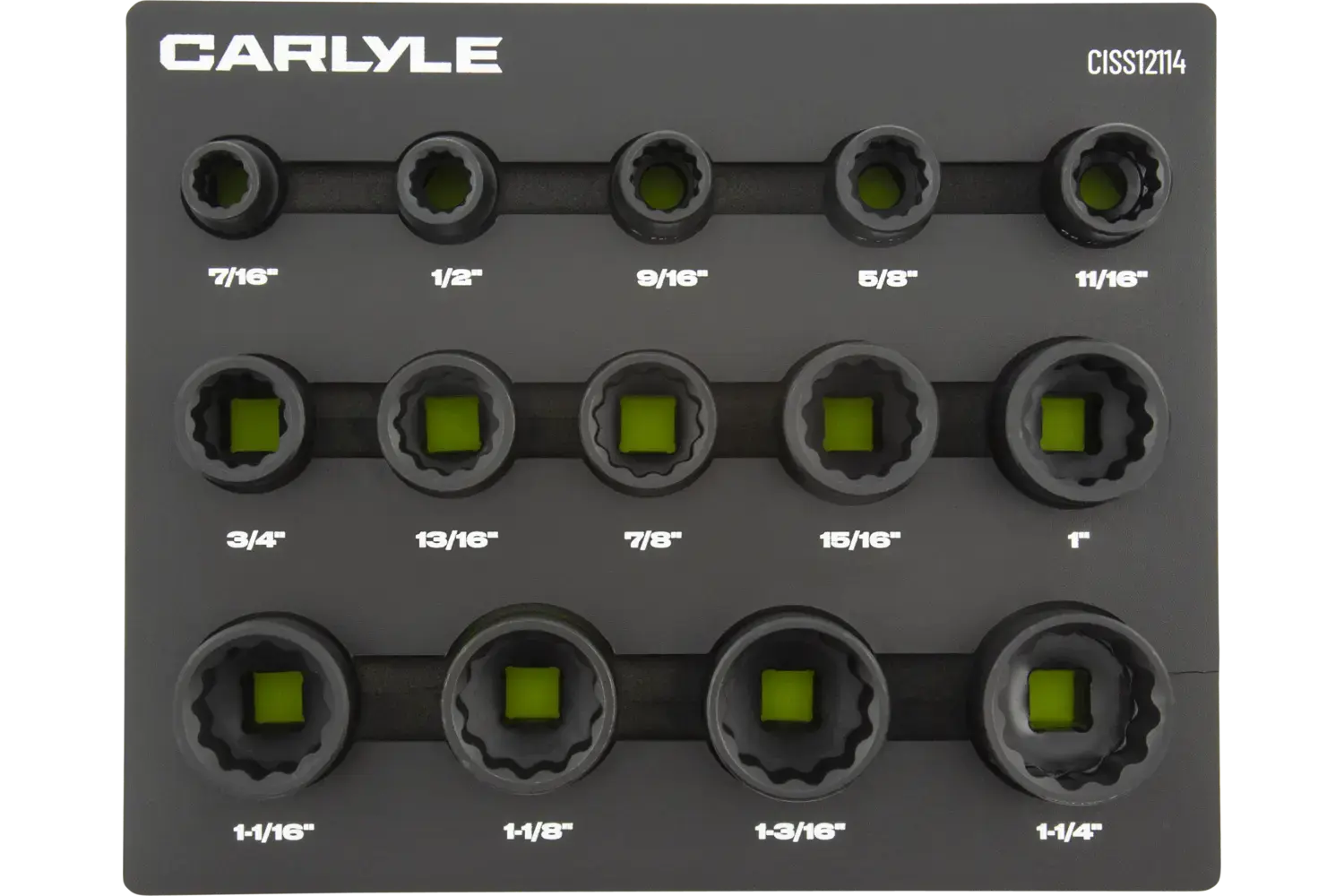 1/2 in. Drive Standard Depth Impact Socket Sets - SAE