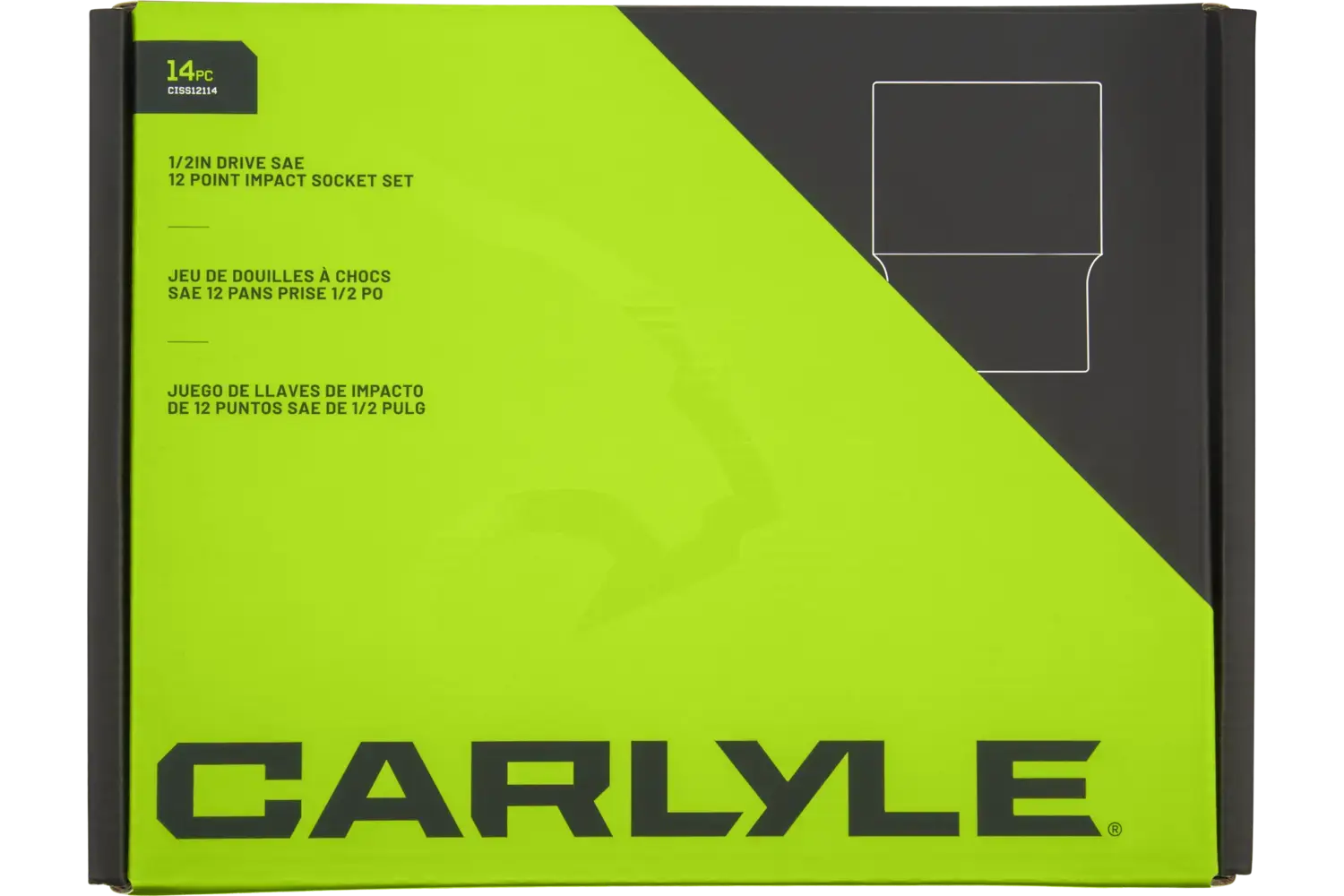 1/2 in. Drive Standard Depth Impact Socket Sets - SAE