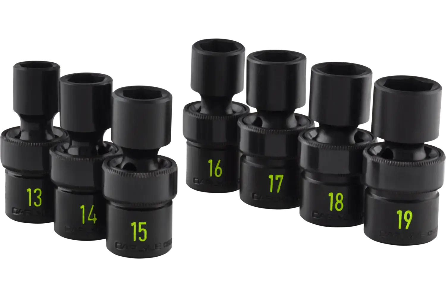 1/2 in. Drive Standard Depth Universal Swivel Impact Socket Sets