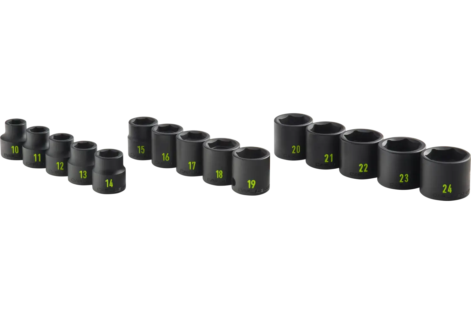 1/2 in. Drive Stubby Impact Socket Sets - Metric
