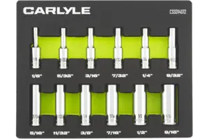 12-Piece 1/4 in. Drive Standard Depth Universal Swivel