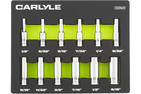 1/4 in. Drive Deep Chrome Socket Sets - SAE