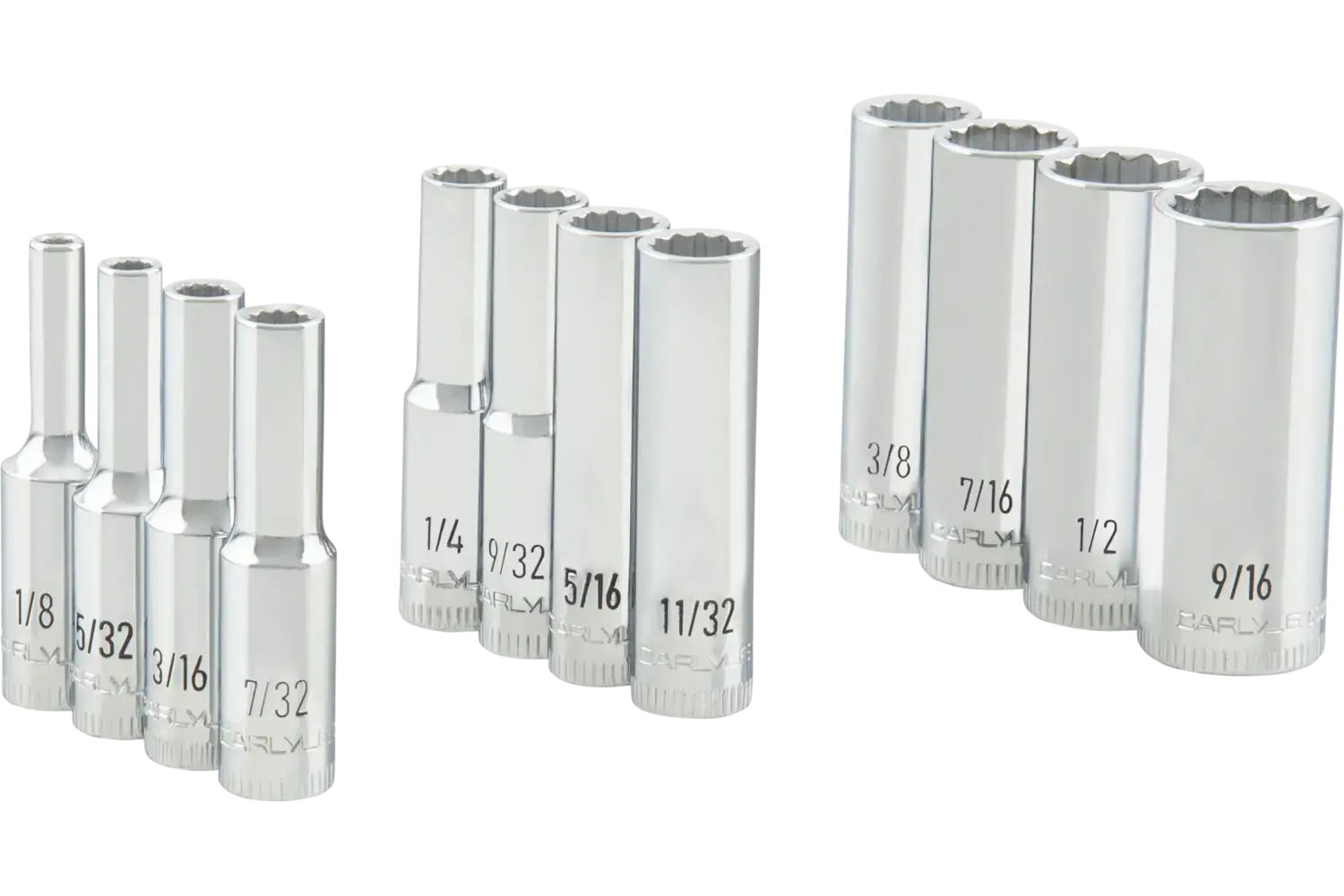 1/4 in. Drive Deep Chrome Socket Sets - SAE