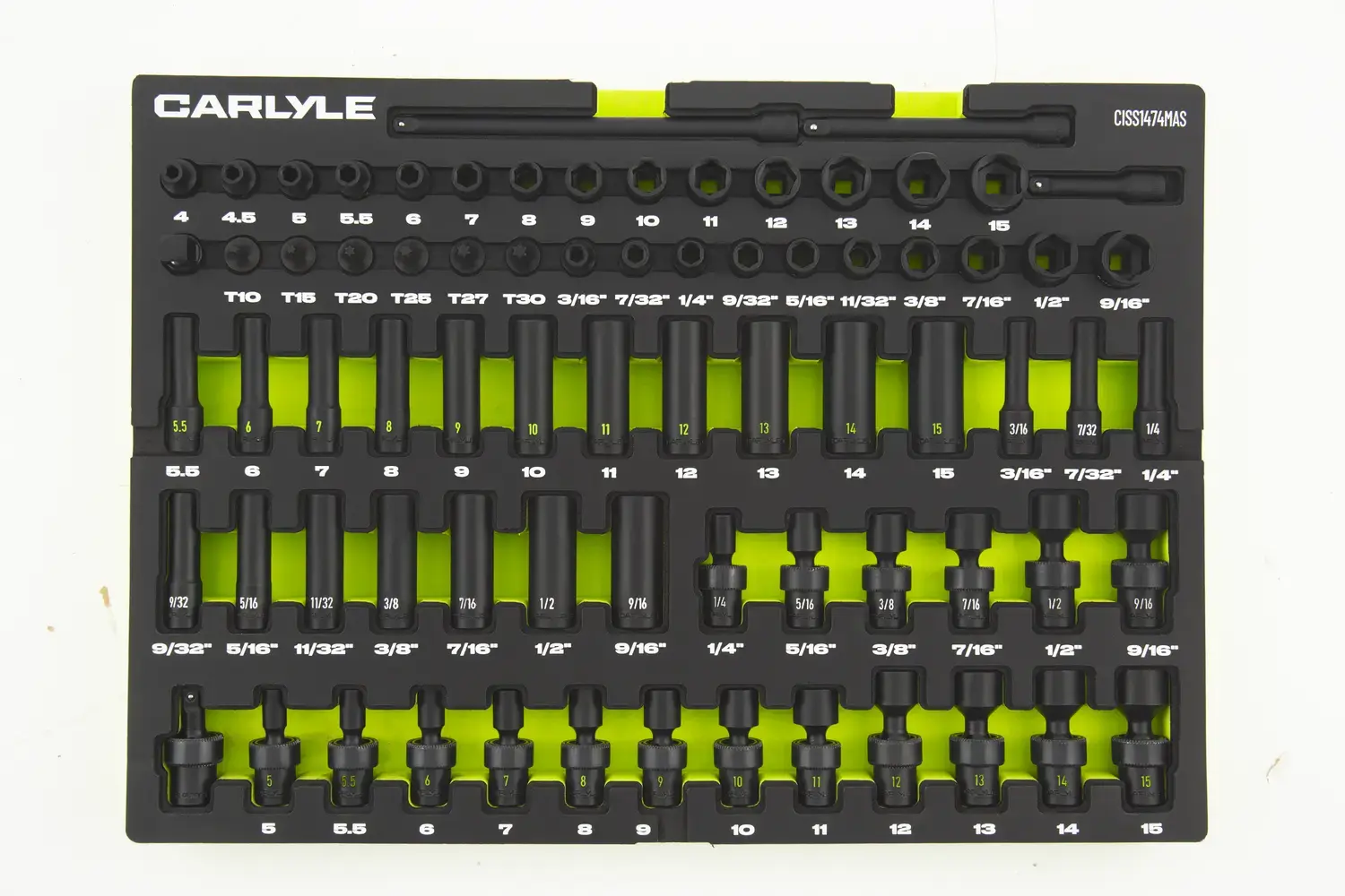 1/4 in. Drive Mixed Depth Master Impact Socket Sets - Metric