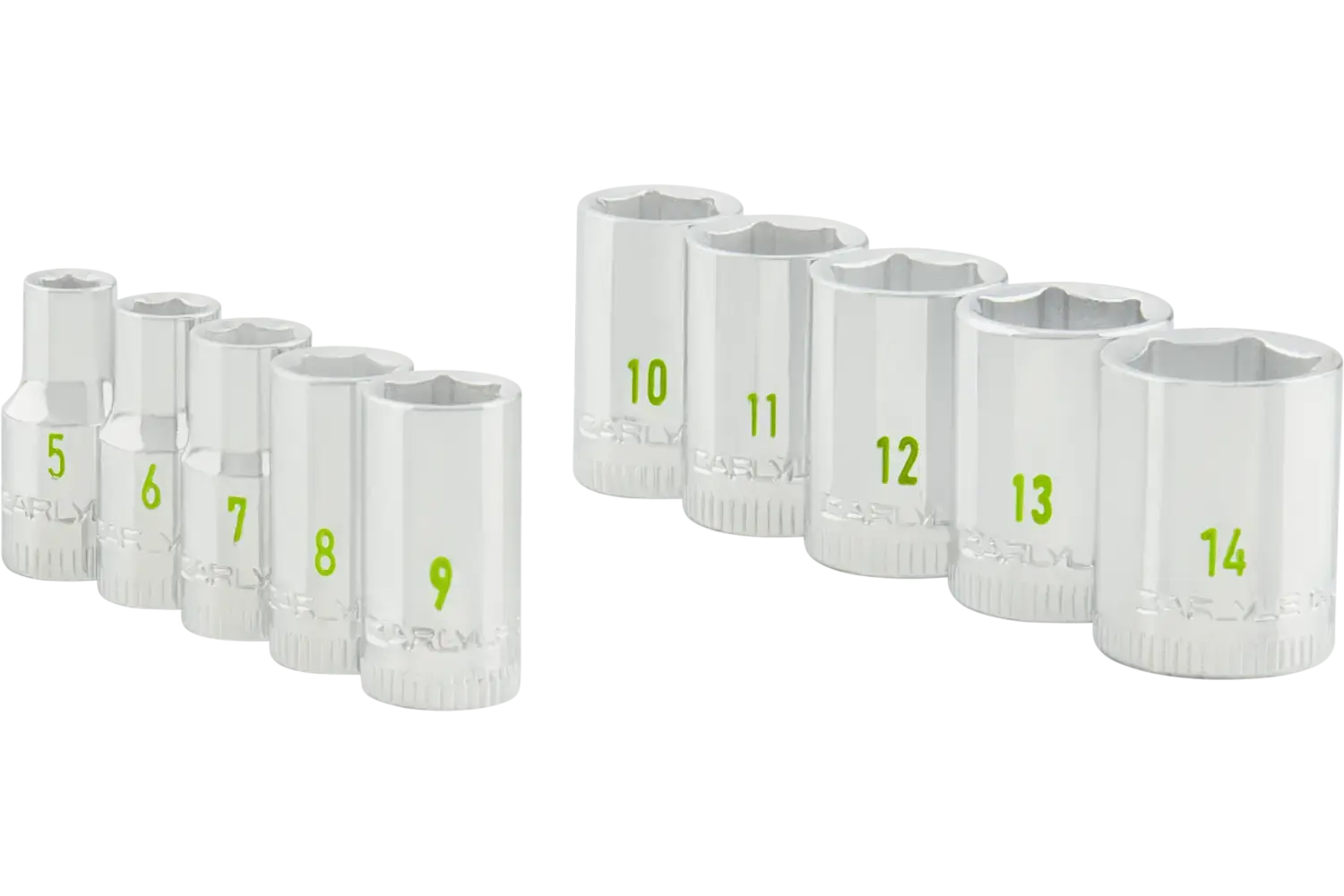 1/4 in. Drive Standard Depth Chrome Socket Sets - Metric