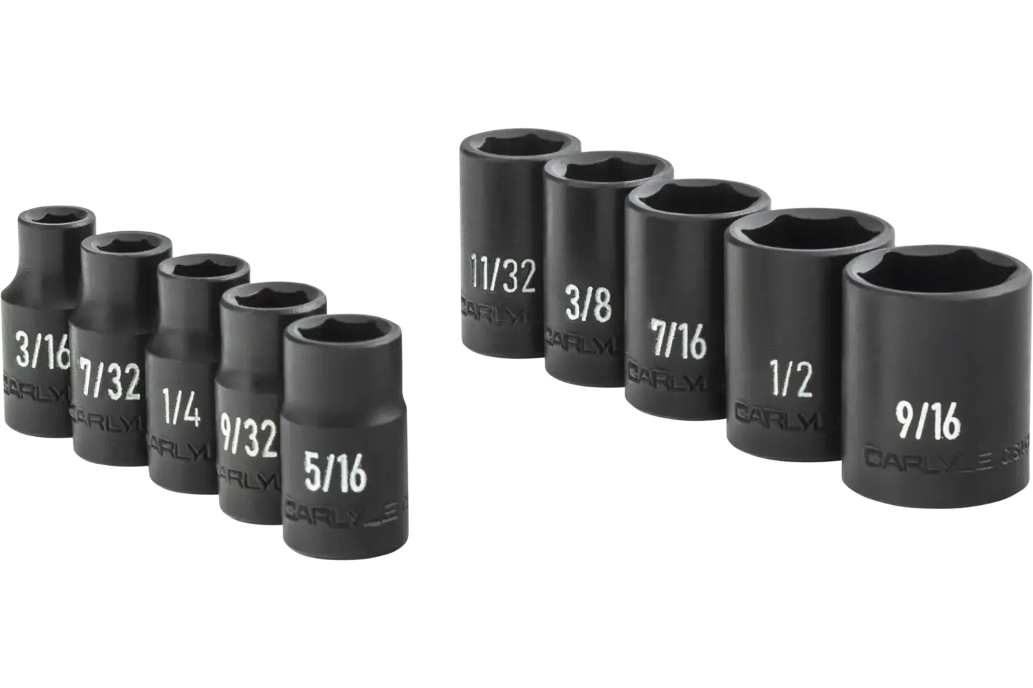 1/4 in. Drive Standard Depth Impact Socket Sets - SAE
