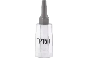 1/4 in. Drive Tamper-Proof 5 Torx/Star Chrome Sockets