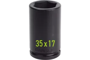 1/2 in. Drive Standard Depth Hex Bit Impact Swivel Socket