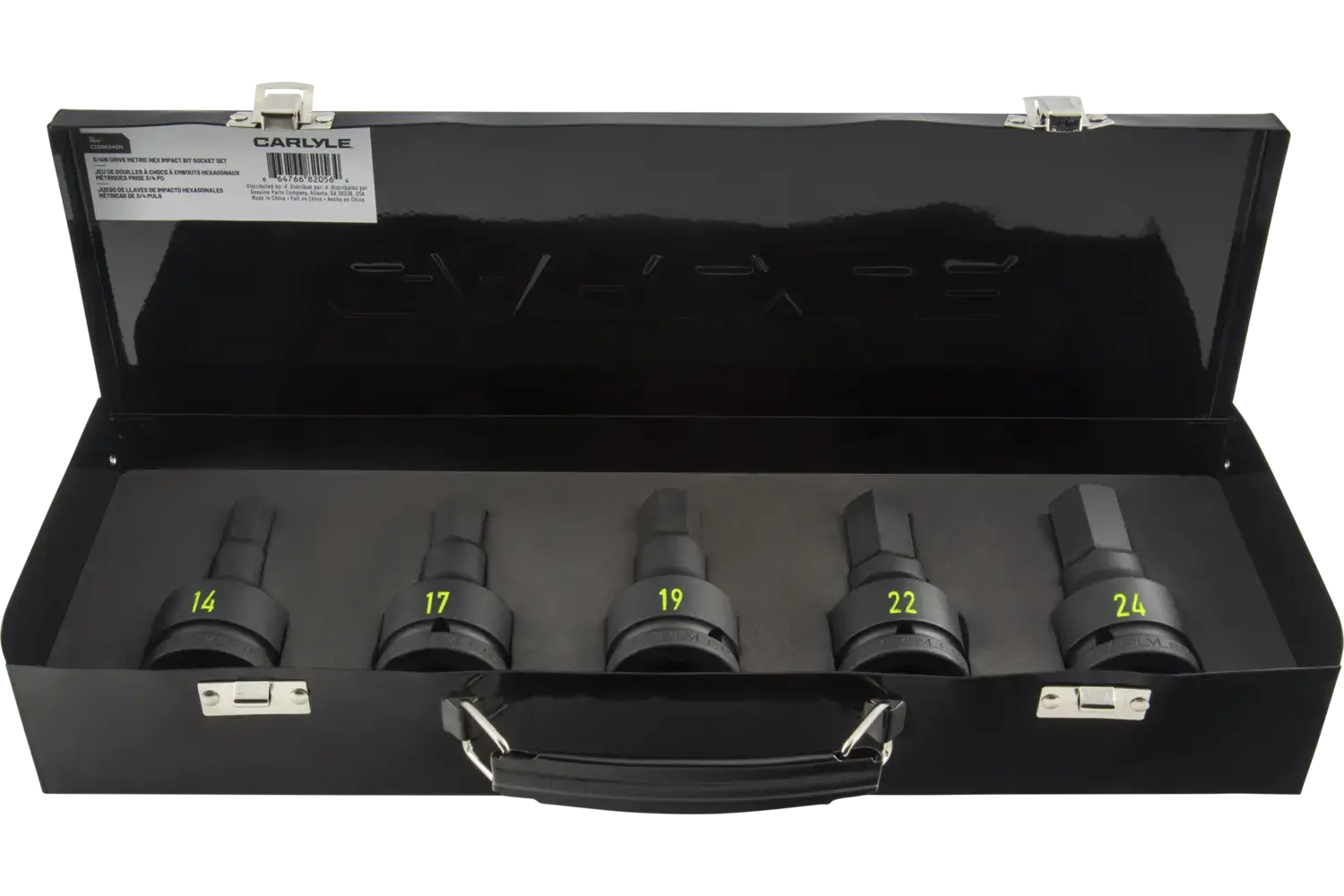 3/4 in. Drive Standard Depth Hex Bit Impact Socket Sets - Metric