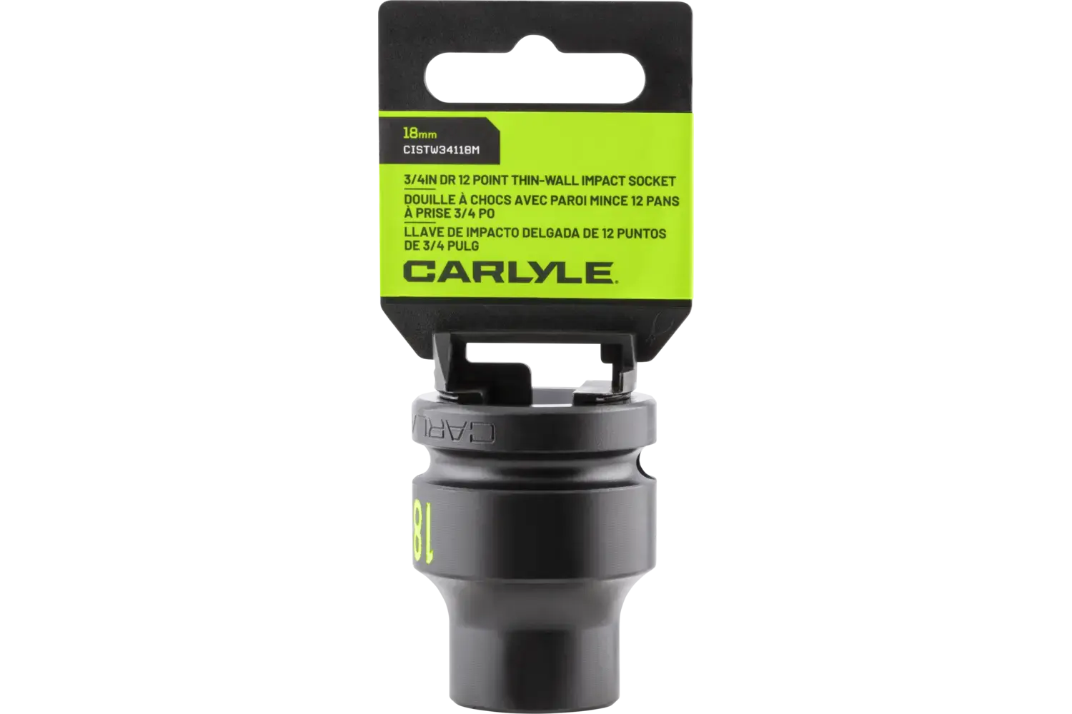 3/4 in. Drive Standard Depth Thin-Wall Impact Sockets - Metric