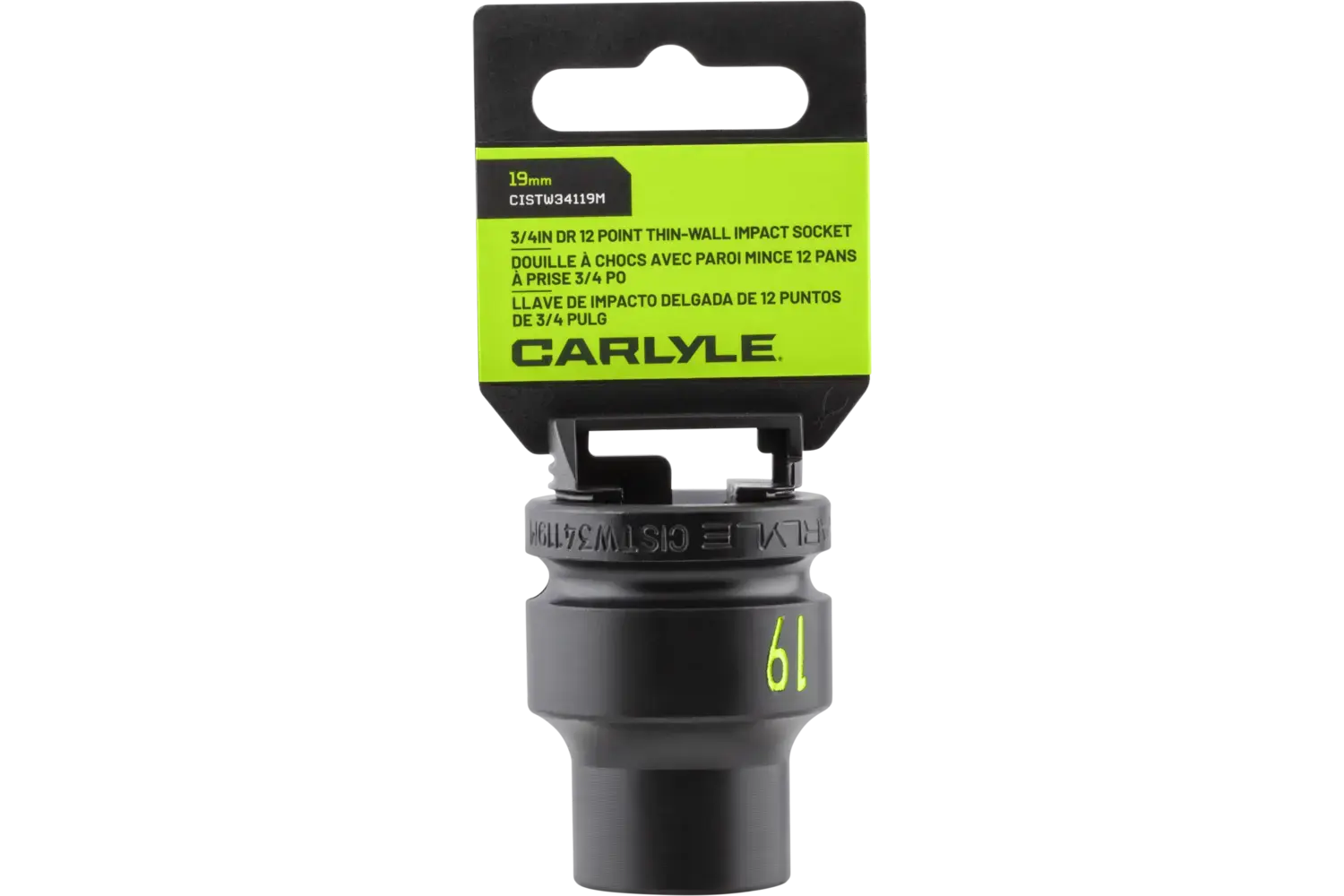 3/4 in. Drive Standard Depth Thin-Wall Impact Sockets - Metric