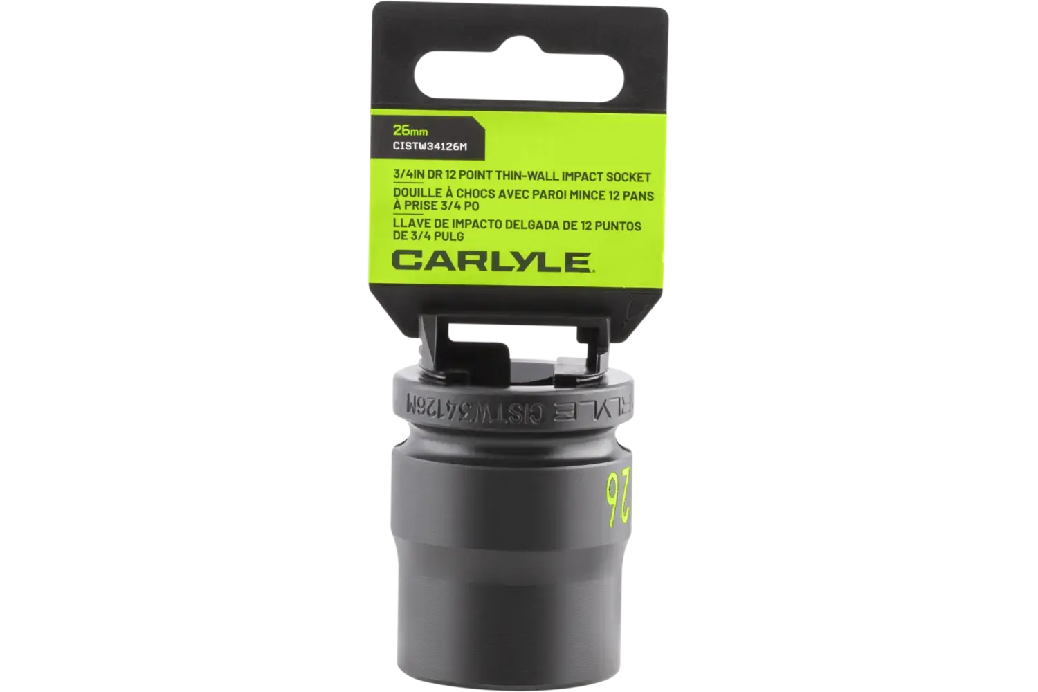 3/4 in. Drive Standard Depth Thin-Wall Impact Sockets - Metric