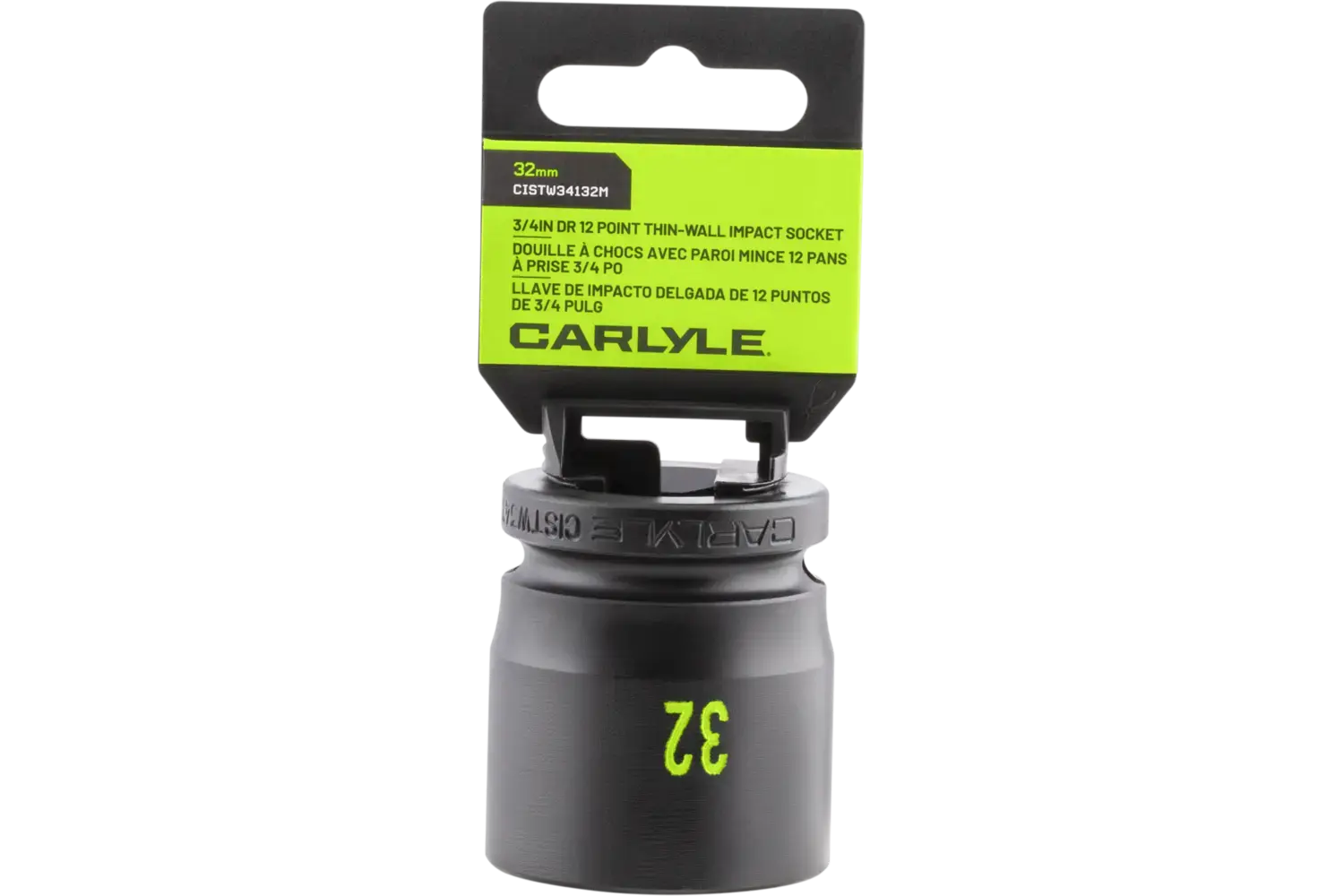 3/4 in. Drive Standard Depth Thin-Wall Impact Sockets - Metric