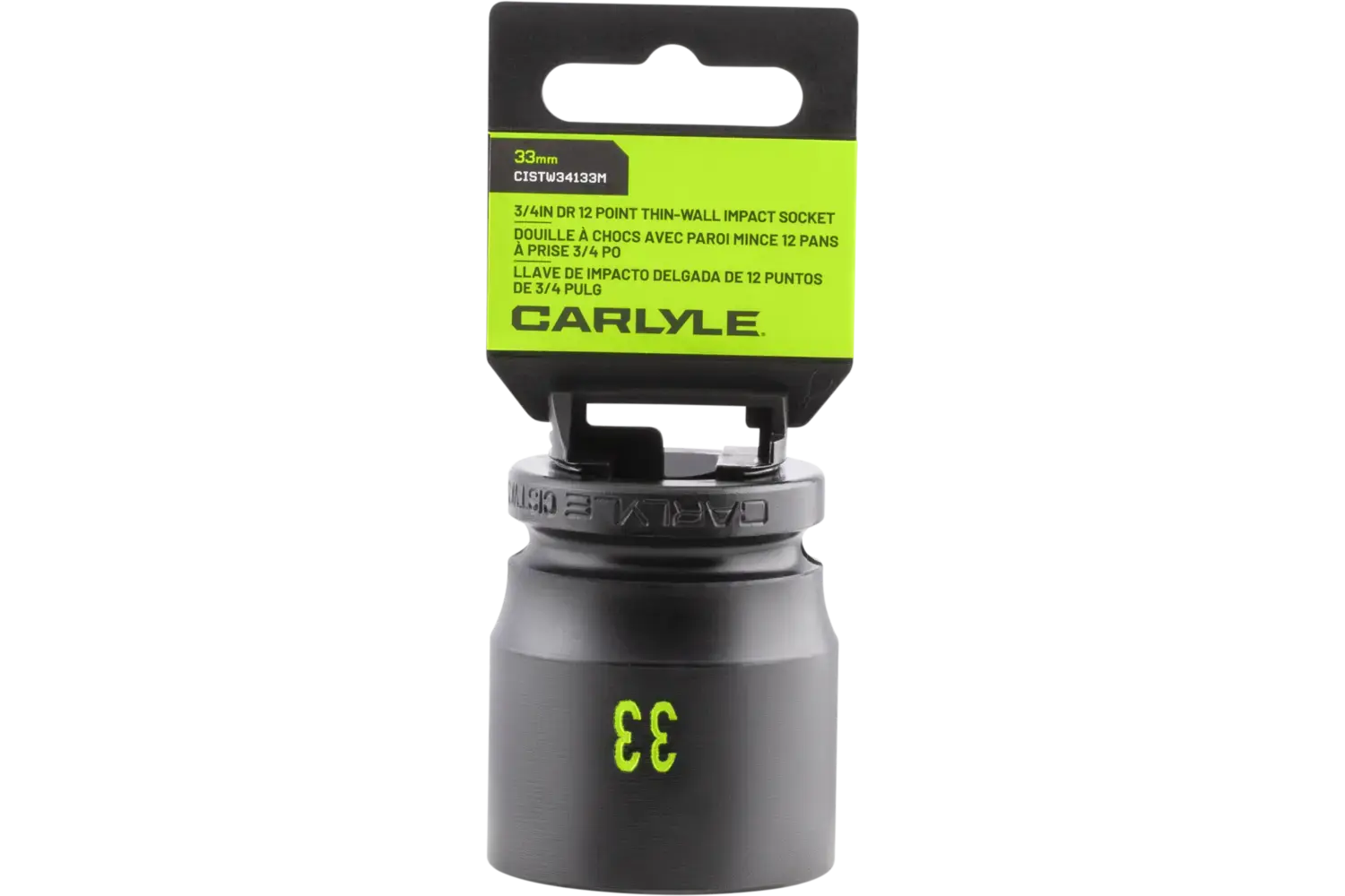 3/4 in. Drive Standard Depth Thin-Wall Impact Sockets - Metric