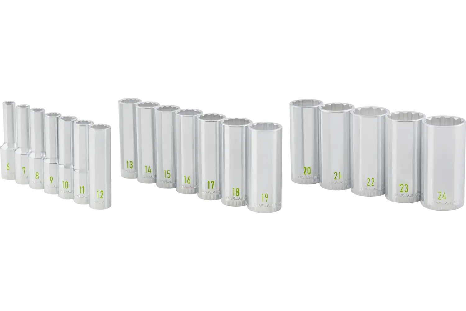 3/8 in. Drive Deep Chrome Socket Sets - Metric