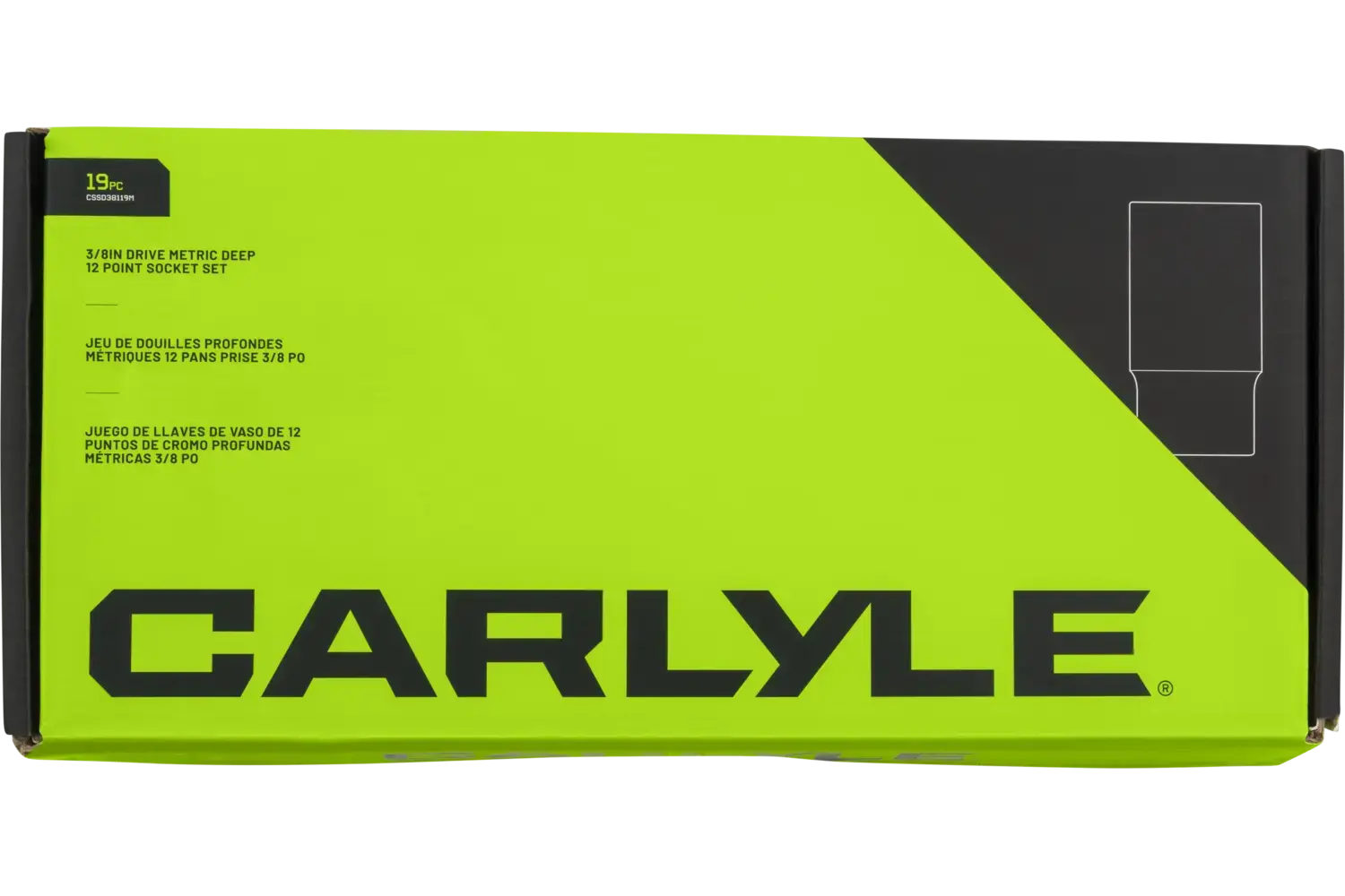 3/8 in. Drive Deep Chrome Socket Sets - Metric