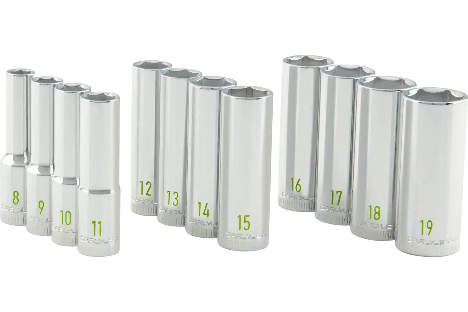 3/8 in. Drive Deep Chrome Socket Sets - Metric