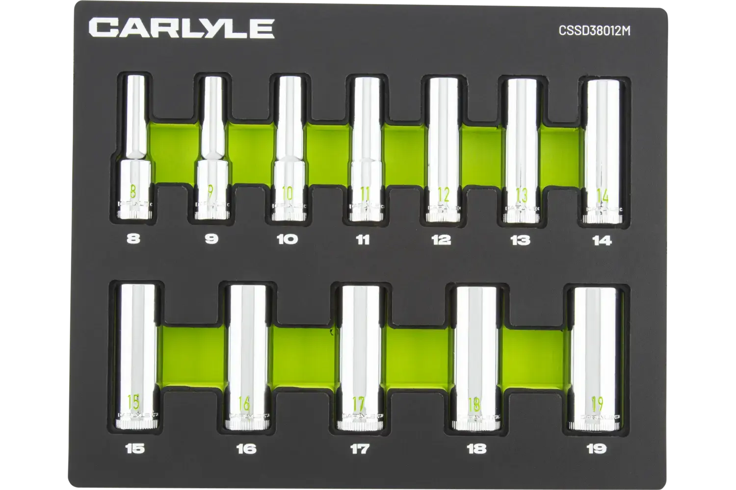 3/8 in. Drive Deep Chrome Socket Sets - Metric