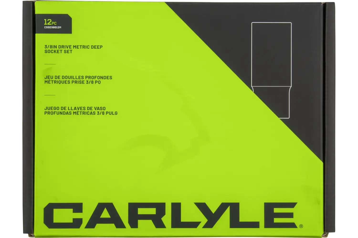 3/8 in. Drive Deep Chrome Socket Sets - Metric