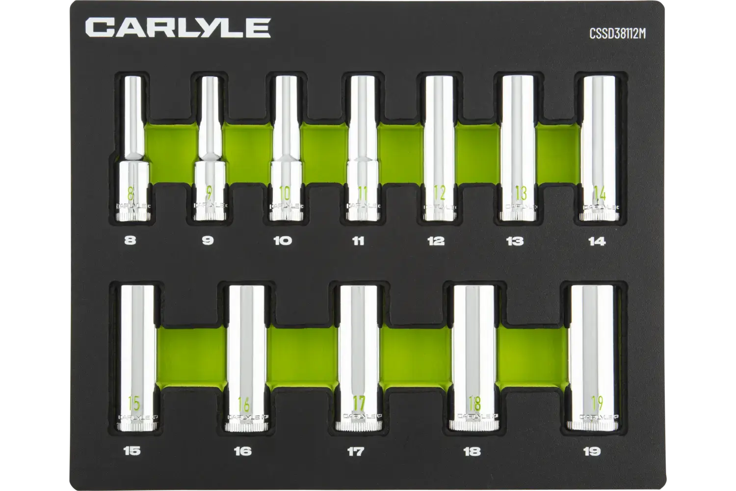 3/8 in. Drive Deep Chrome Socket Sets - Metric