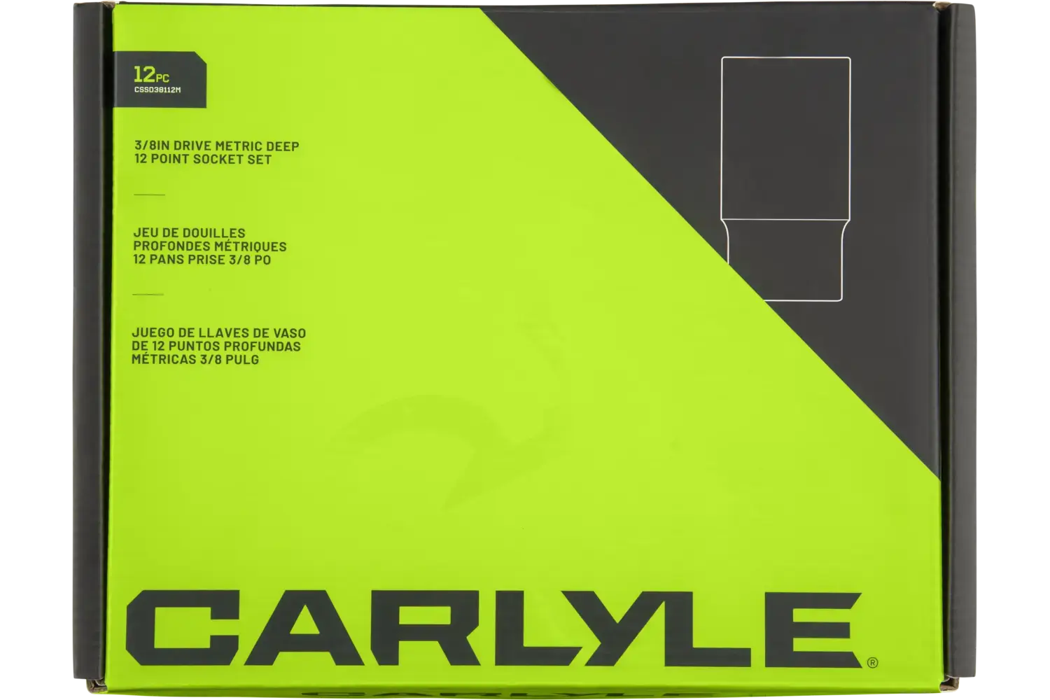 3/8 in. Drive Deep Chrome Socket Sets - Metric