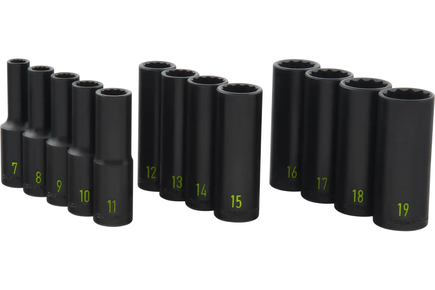 3/8 in. Drive Deep Impact Socket Sets - Metric