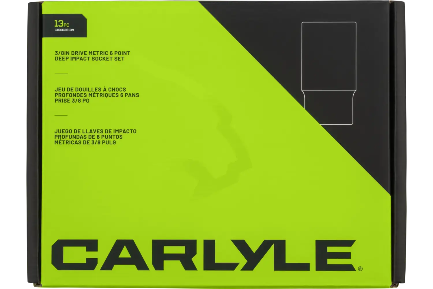 3/8 in. Drive Deep Impact Socket Sets - Metric