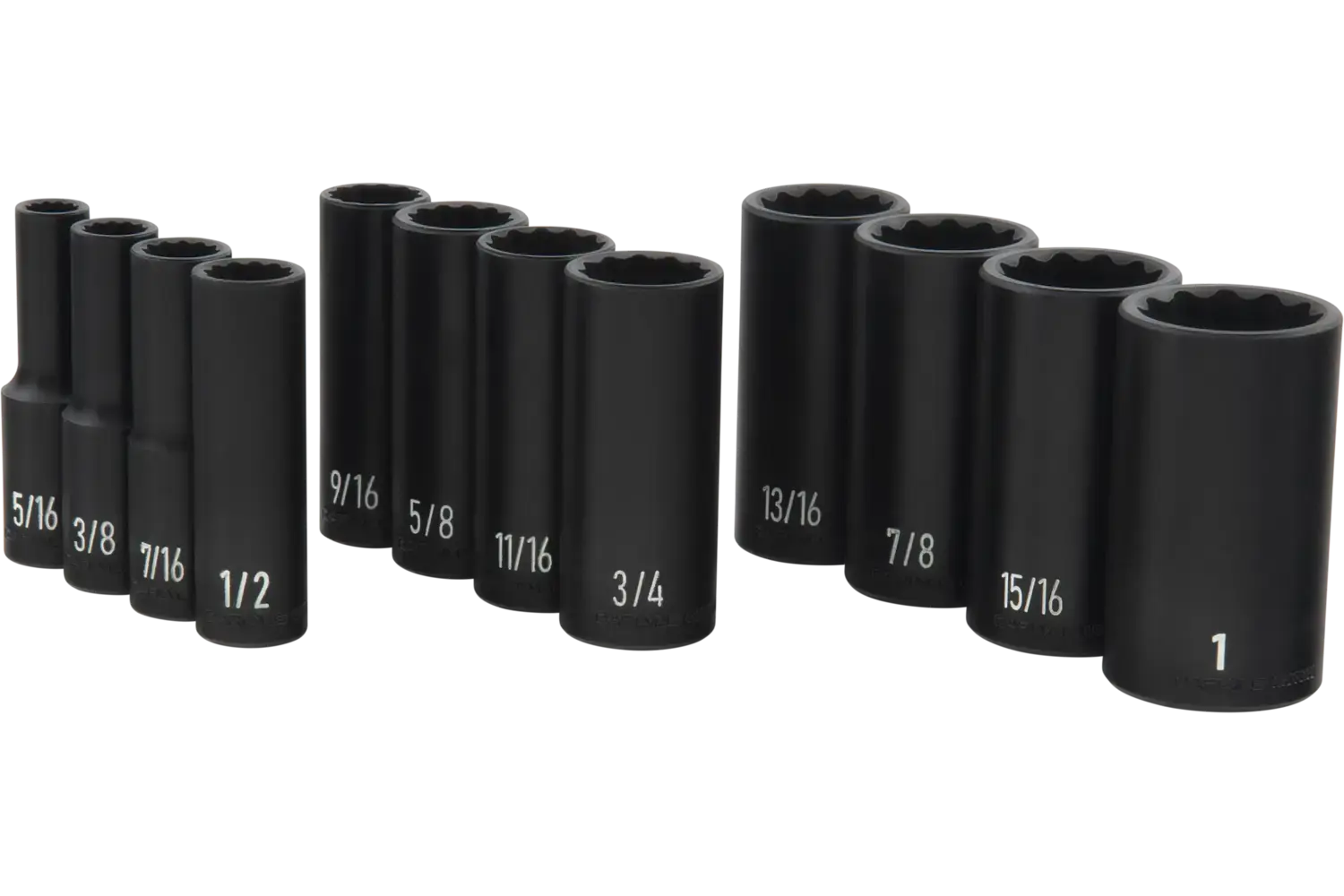 3/8 in. Drive Deep Impact Socket Set - Carlyle CISSD3813M