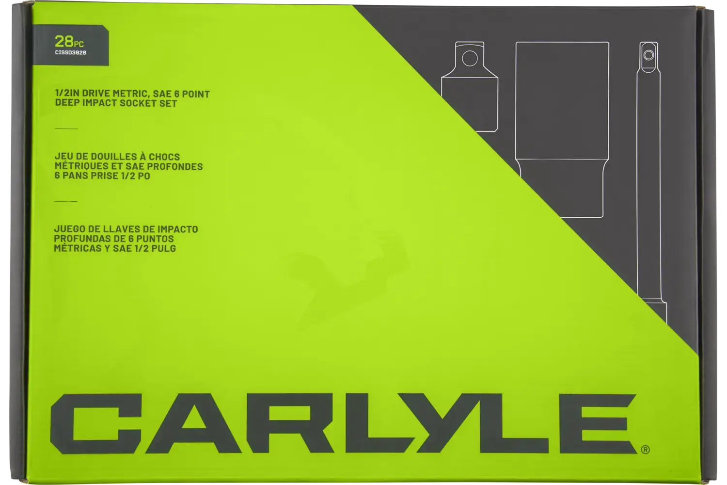 3/8 in. Drive Deep Impact Socket Sets - SAE