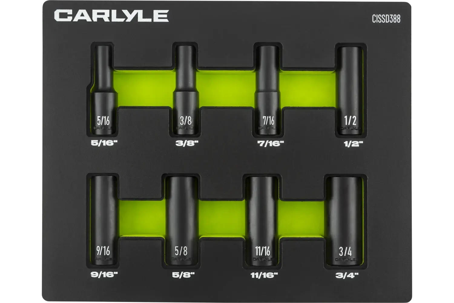 3/8 in. Drive Deep Impact Socket Sets - SAE