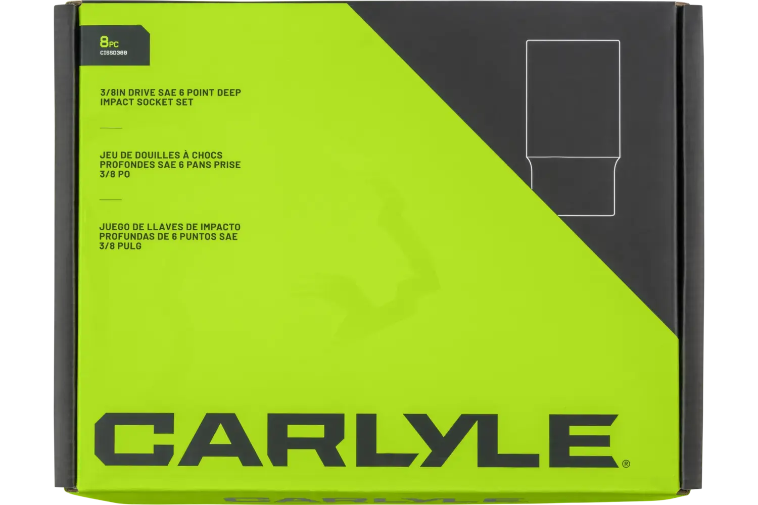 3/8 in. Drive Deep Impact Socket Sets - SAE