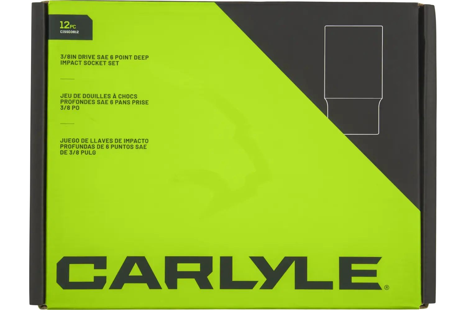 3/8 in. Drive Deep Impact Socket Sets - SAE