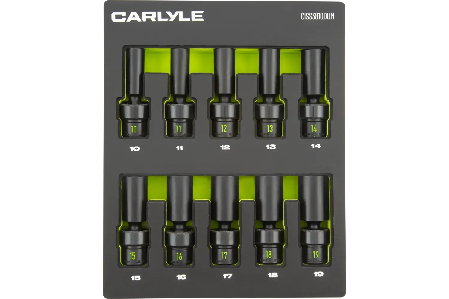 3/8 in. Drive Deep Universal Swivel Impact Socket Sets - Metric