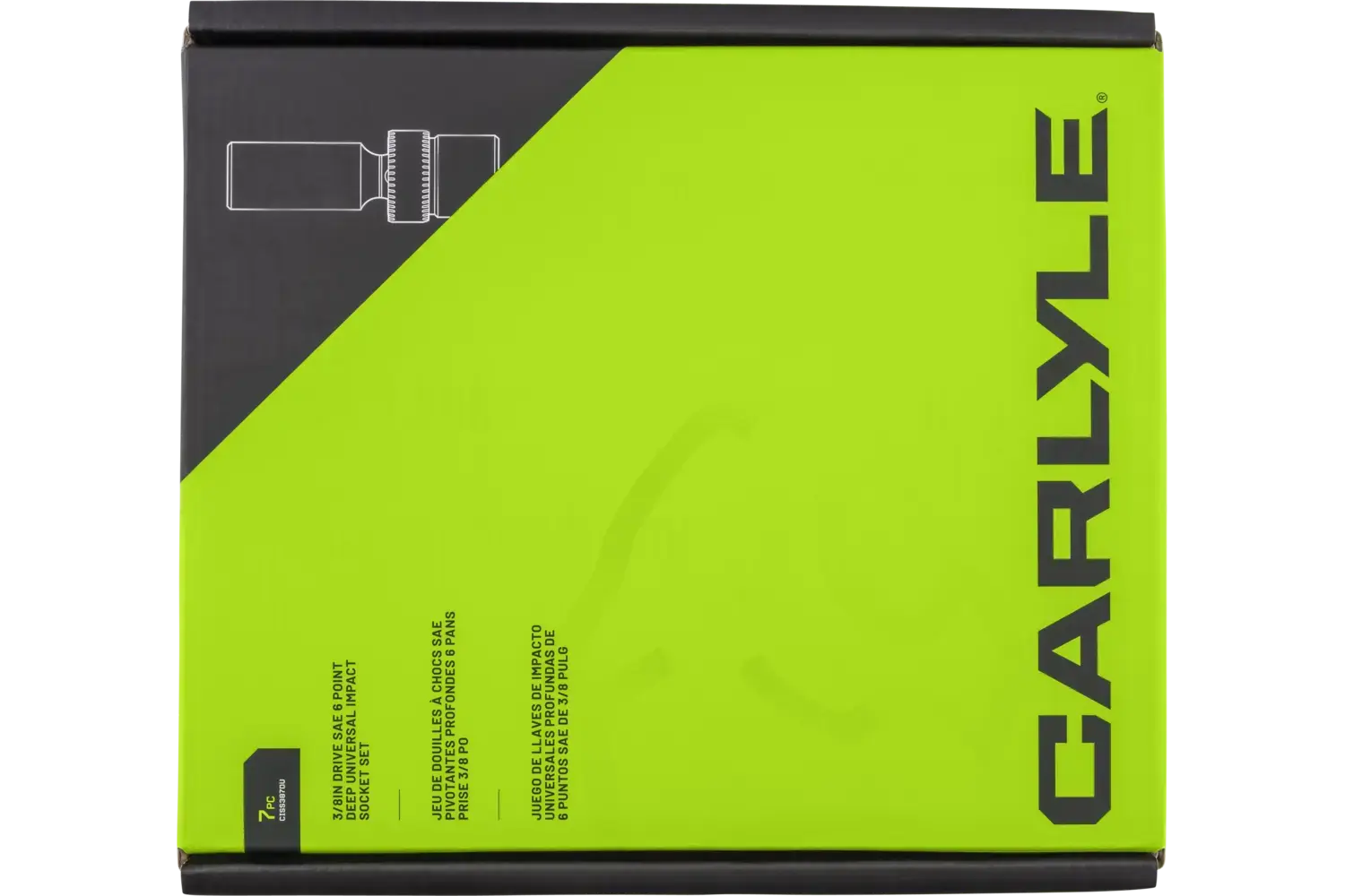 3/8 in. Drive Deep Universal Swivel Impact Socket Sets - SAE