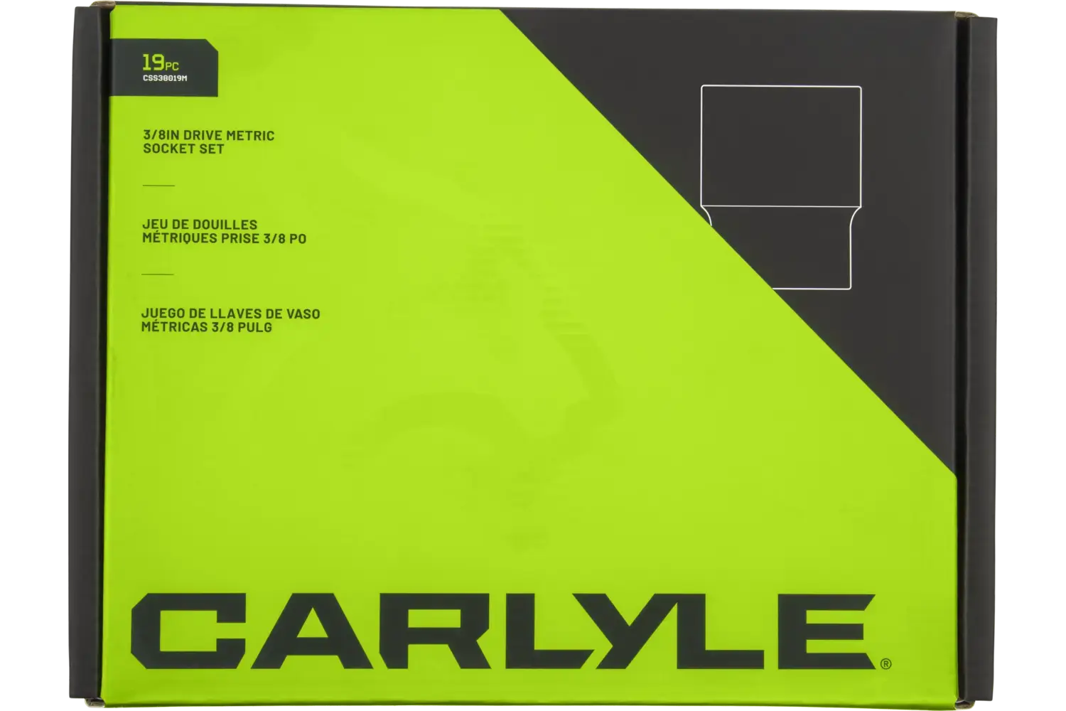 3/8 in. Drive Standard Depth Chrome Socket Sets - Metric