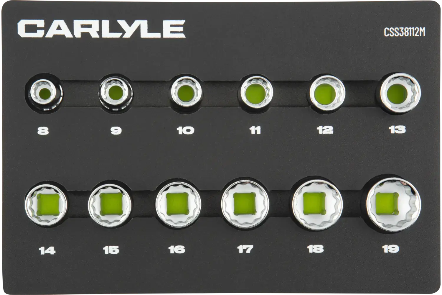 3/8 in. Drive Standard Depth Chrome Socket Sets - Metric