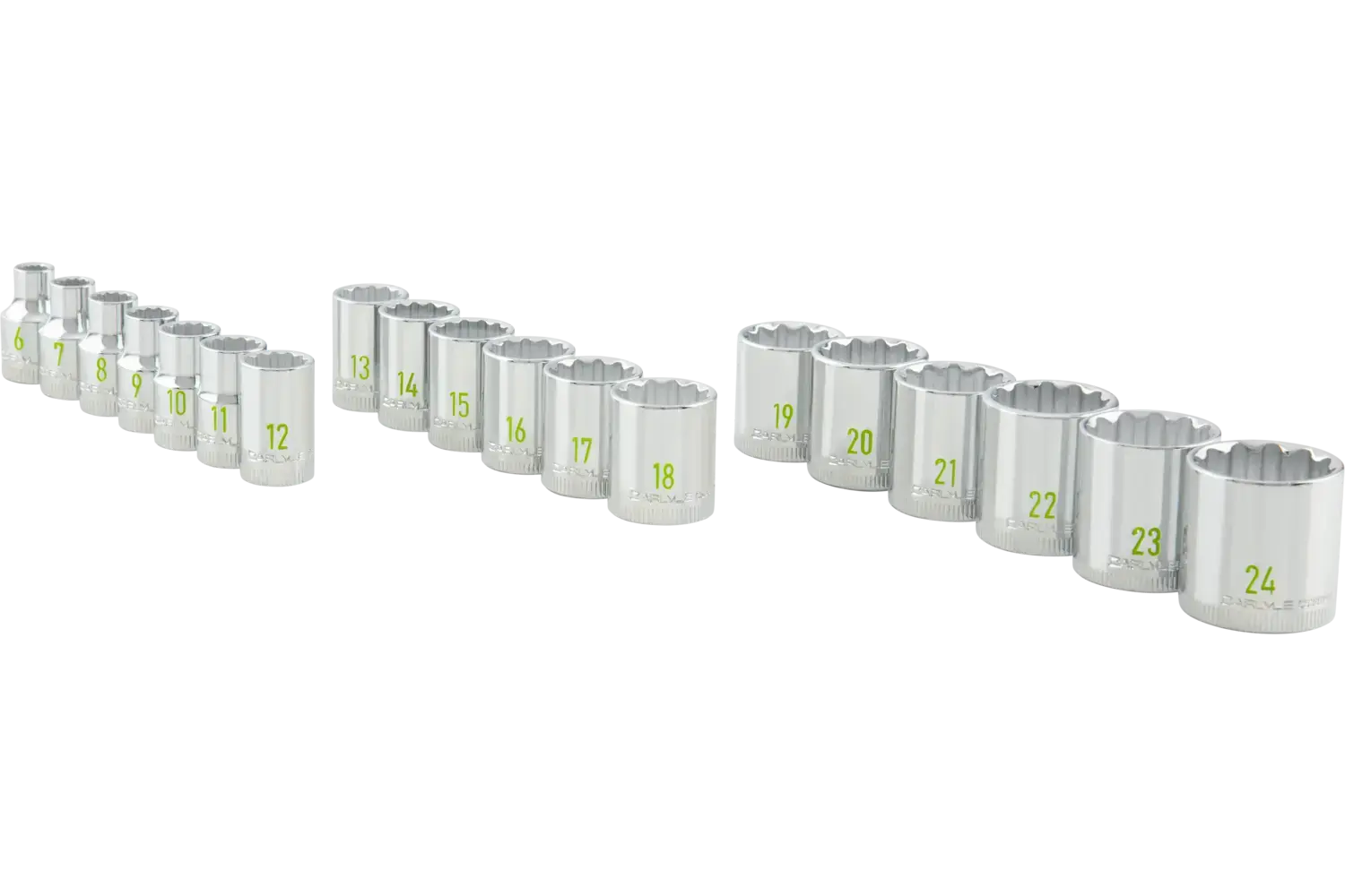 3/8 in. Drive Standard Depth Chrome Socket Sets - Metric