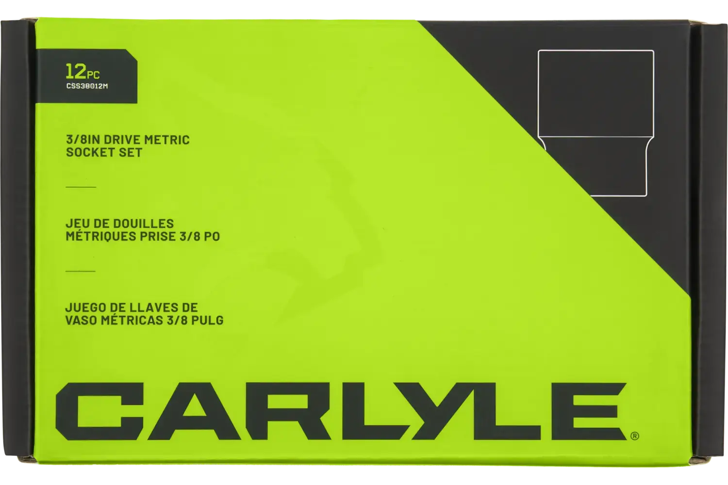 3/8 in. Drive Standard Depth Chrome Socket Sets - Metric