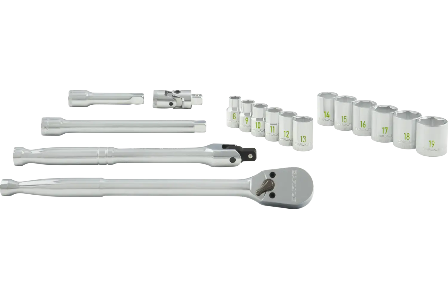 3/8 in. Drive Standard Depth Chrome Socket Sets - Metric