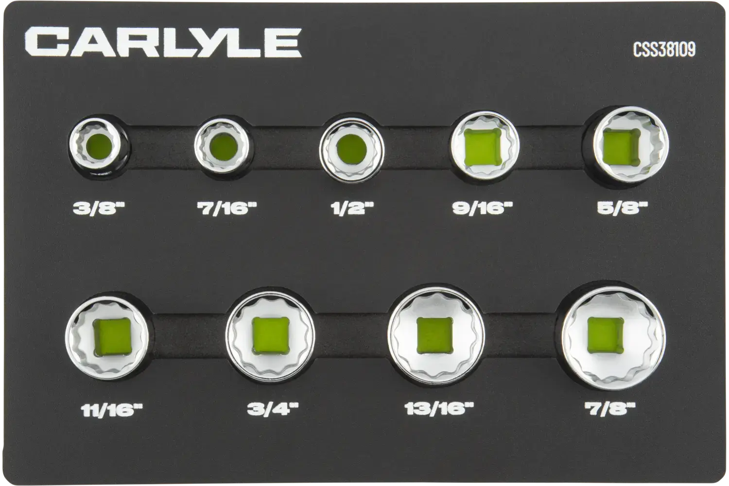 3/8 in. Drive Standard Depth Chrome Socket Sets - SAE