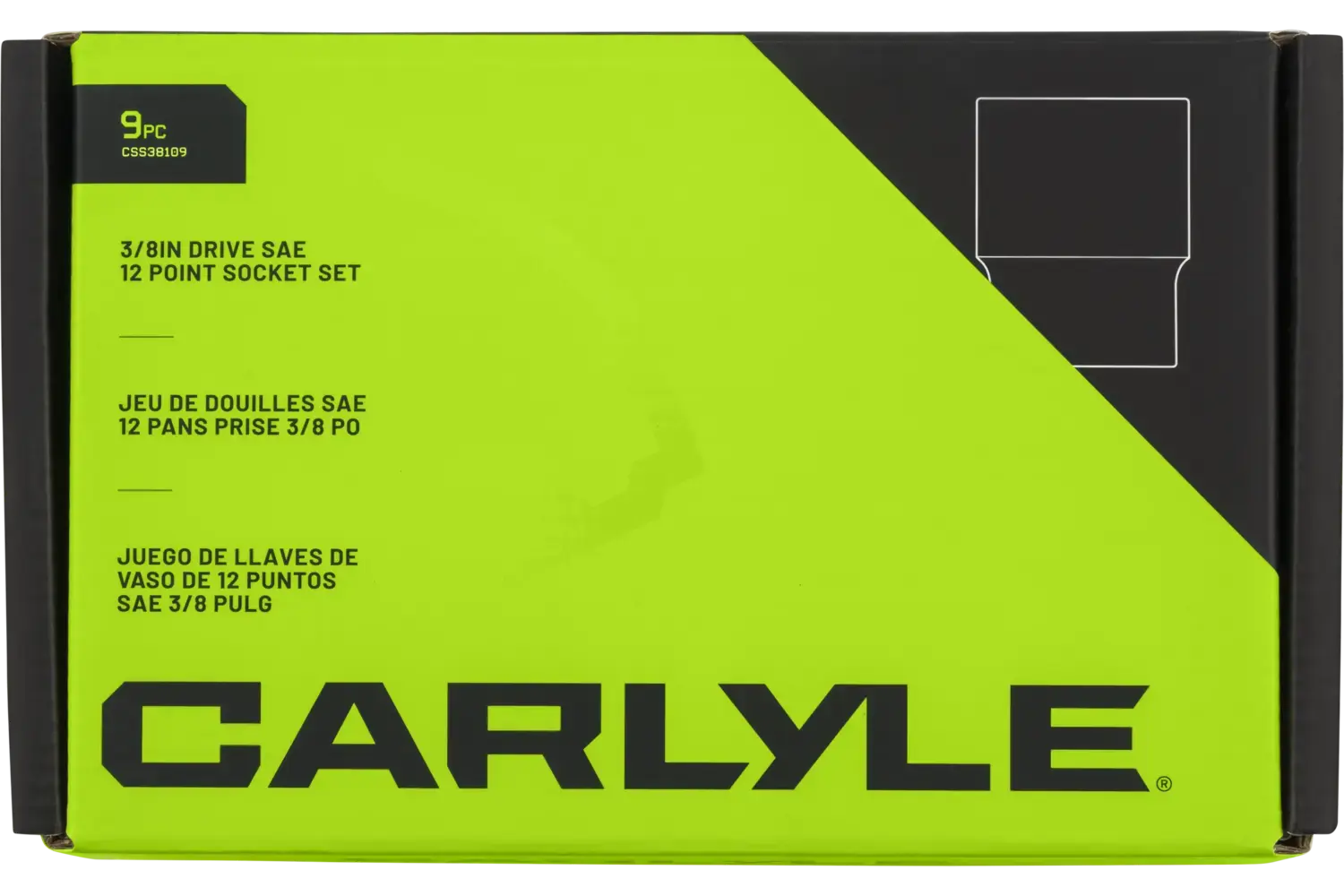 3/8 in. Drive Standard Depth Chrome Socket Sets - SAE