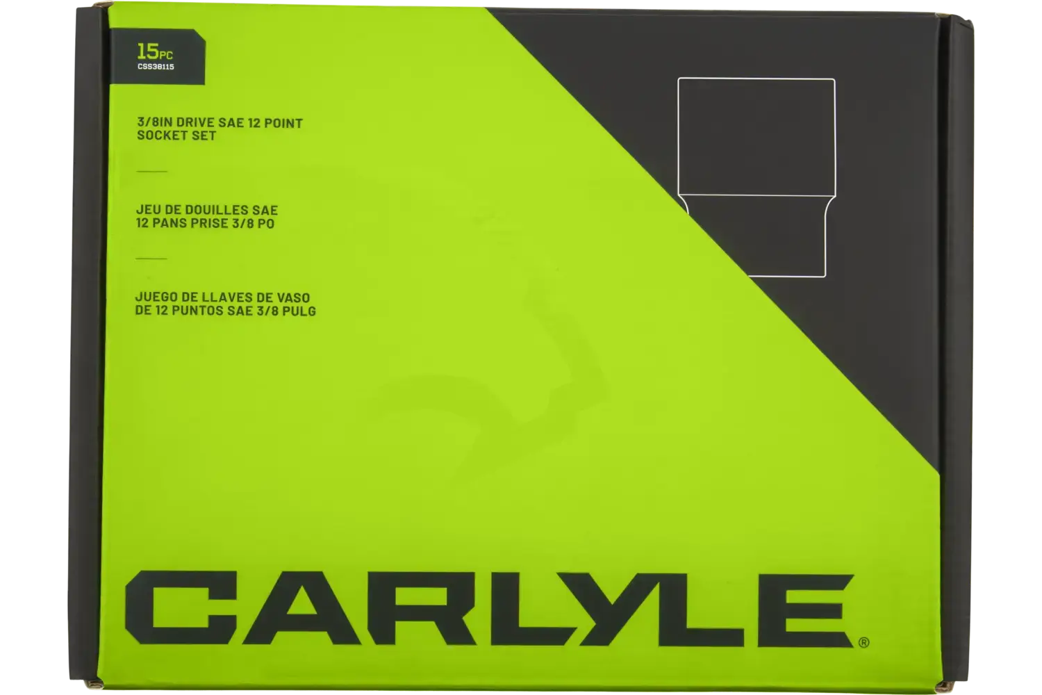 3/8 in. Drive Standard Depth Chrome Socket Sets - SAE