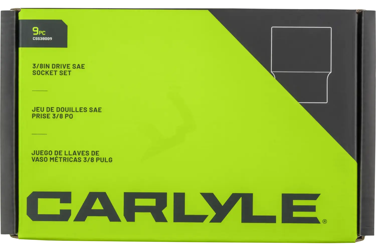 3/8 in. Drive Standard Depth Chrome Socket Sets - SAE