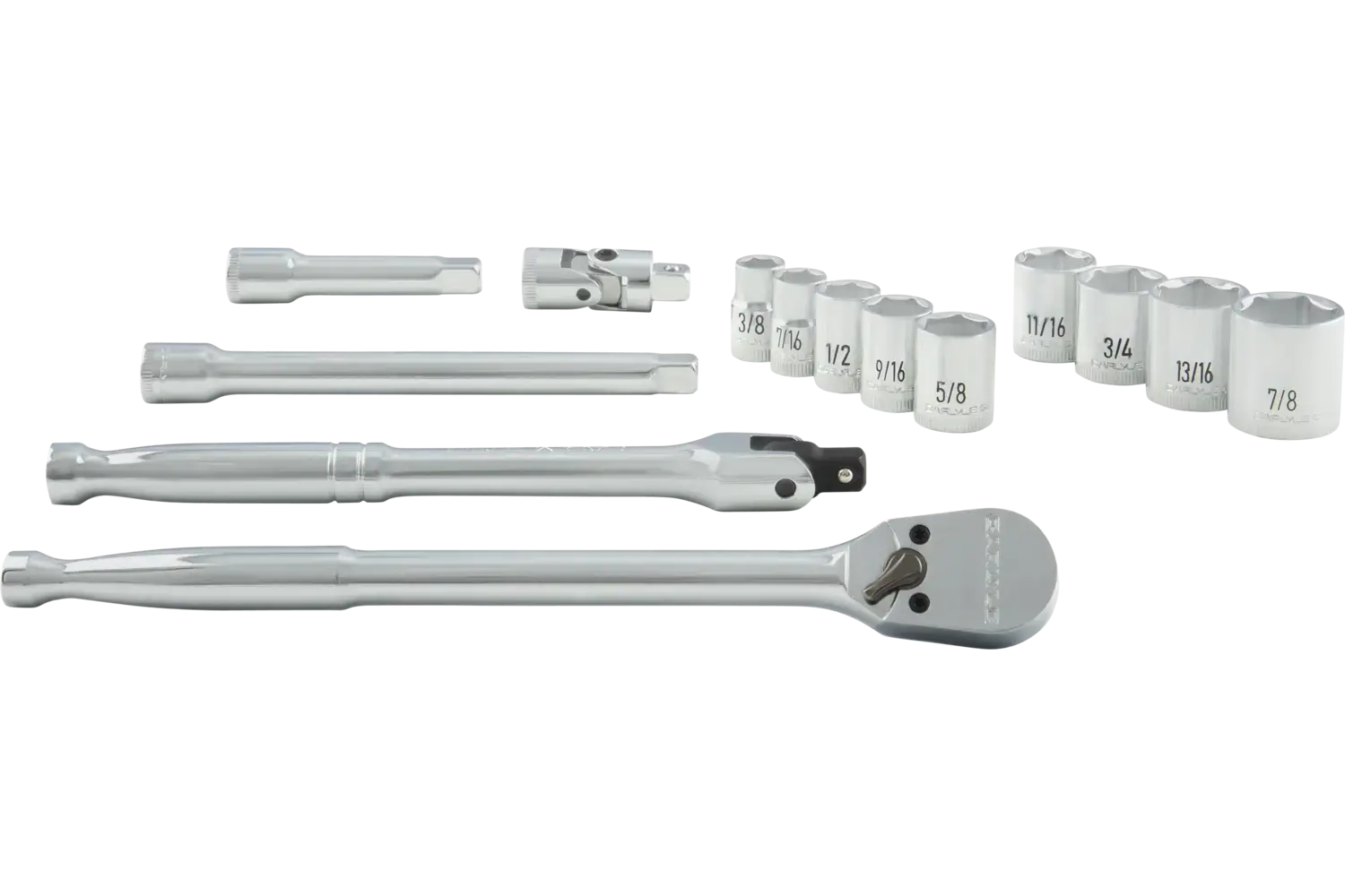 3/8 in. Drive Standard Depth Chrome Socket Sets - SAE