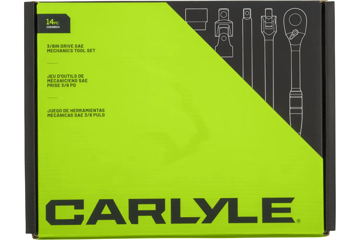 3/8 in. Drive Standard Depth Chrome Socket Sets - SAE