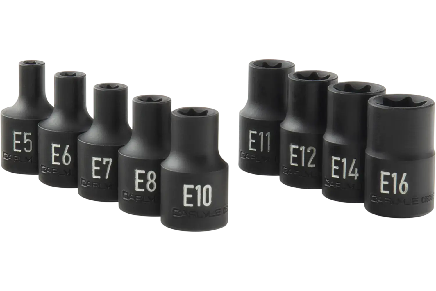 3/8 in. Drive Standard Depth External Torx/Star Impact Socket Sets