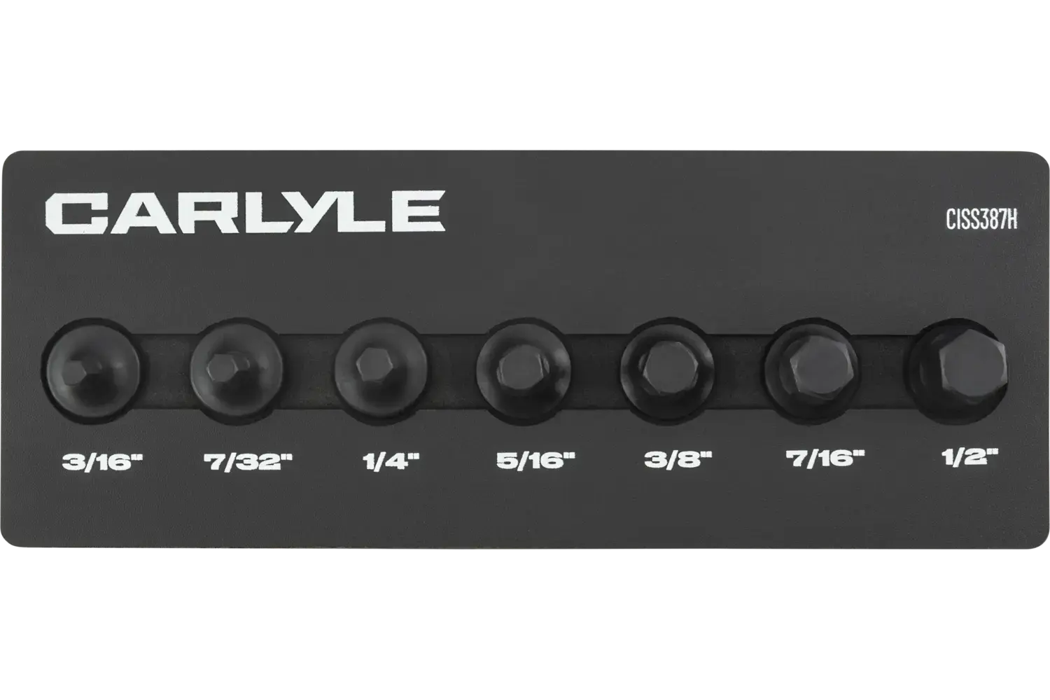 3/8 in. Drive Standard Depth Hex Bit Impact Socket Sets - SAE