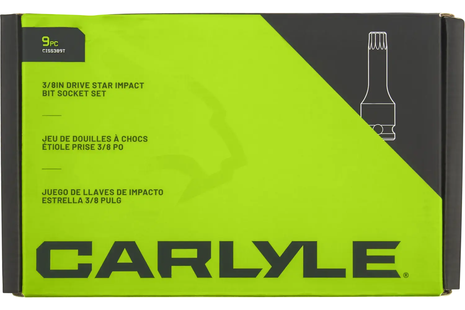 3/8 in. Drive Standard Depth Internal Torx/Star Impact Socket Sets - SAE
