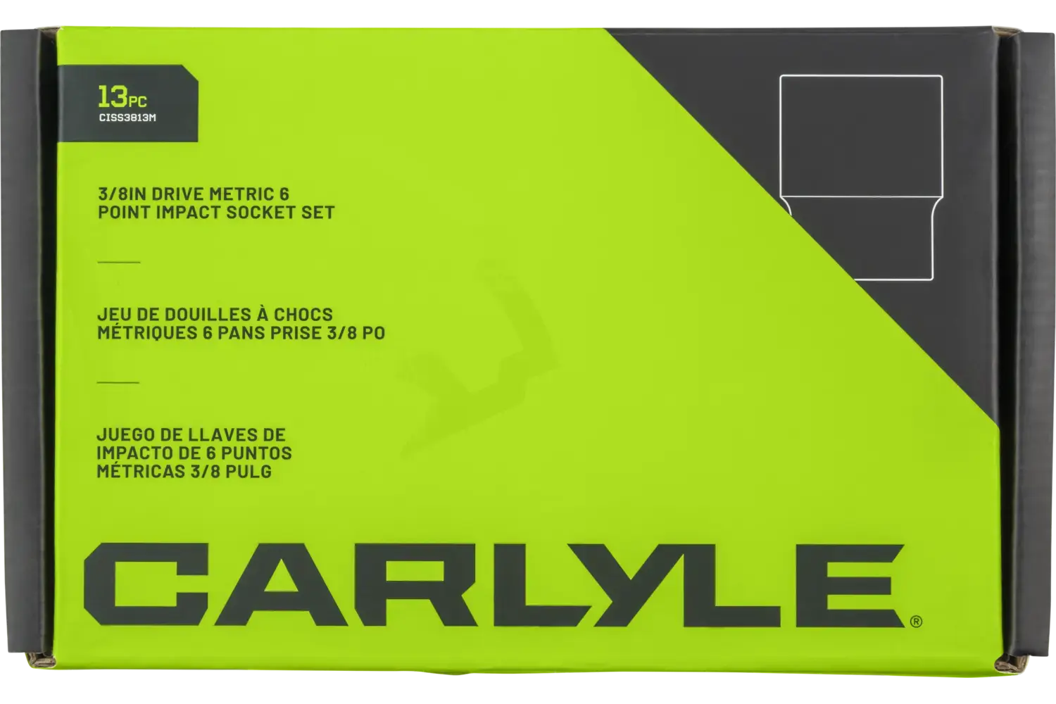 3/8 in. Drive Standard Impact Socket Sets - Metric