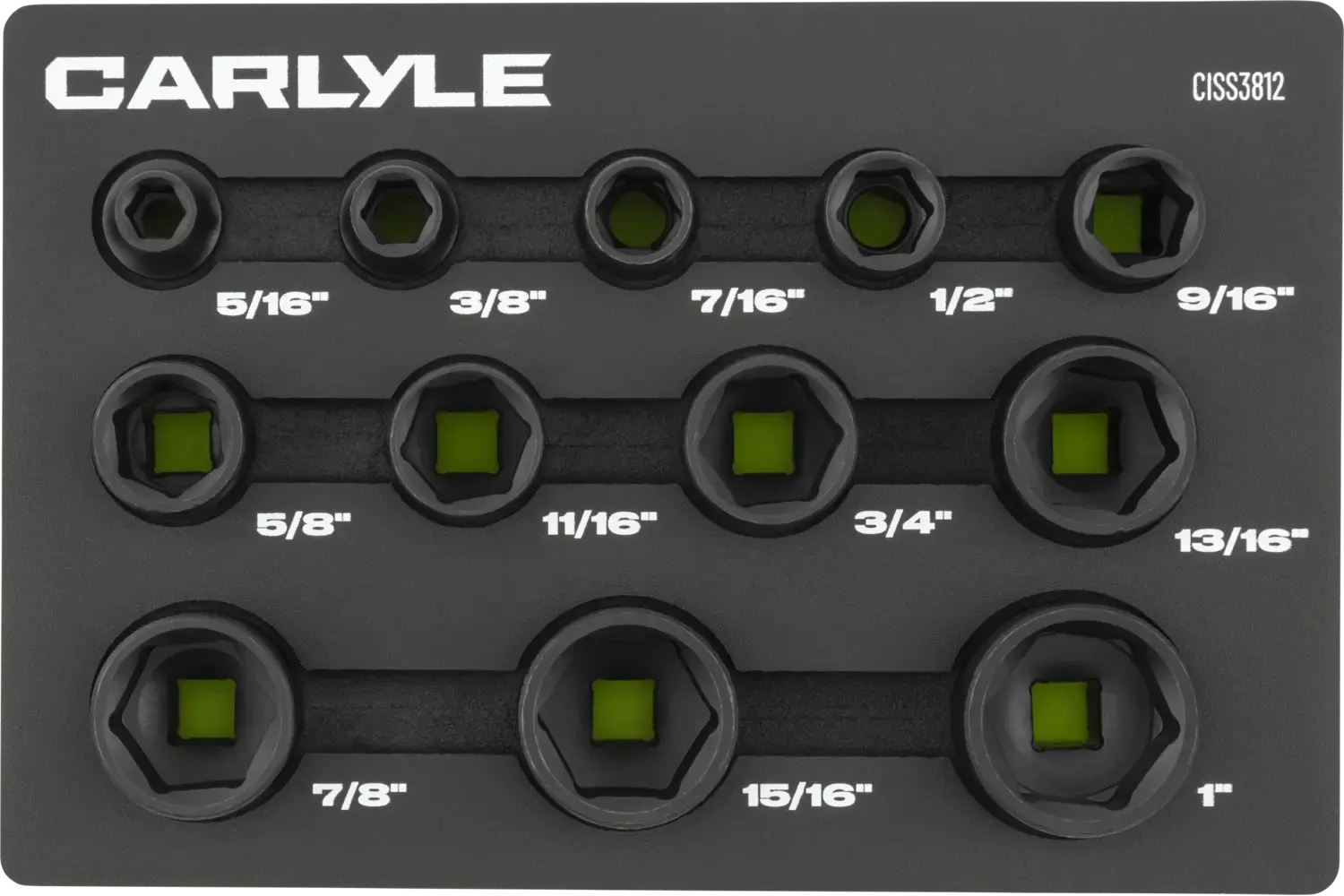 3/8 in. Drive Standard Impact Socket Sets - SAE